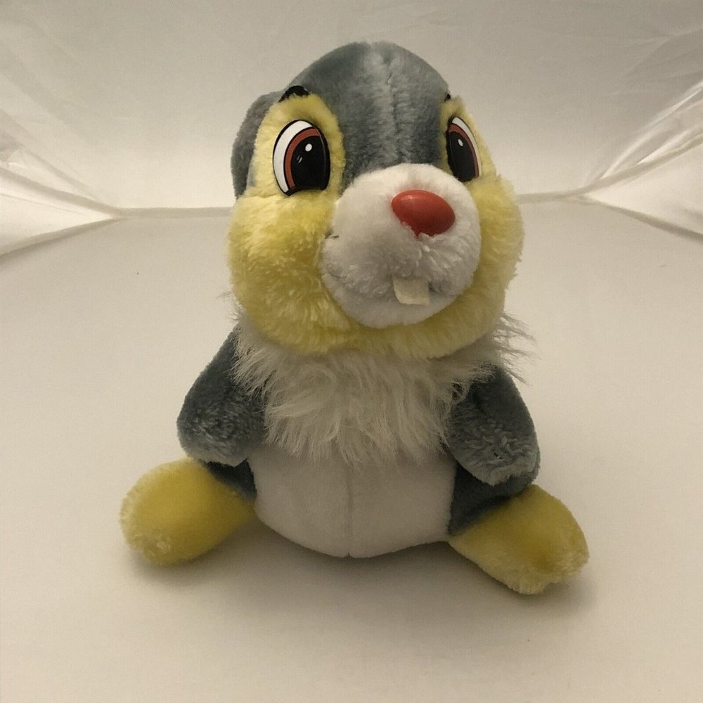 Vintage Disneyland Walt Disney World Bambi Thumper Rabbit Plush Stuffed Animal
